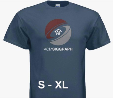 SIGGRAPH Legacy Blue T-shirts